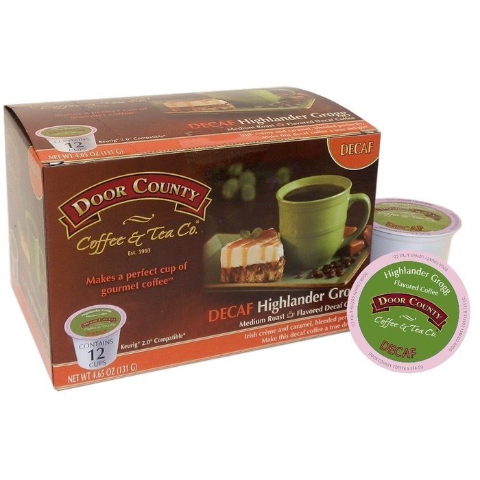Door County Coffee Single Serve Cups for Keurig Brewers (Candy Cane, 12 Count) N39