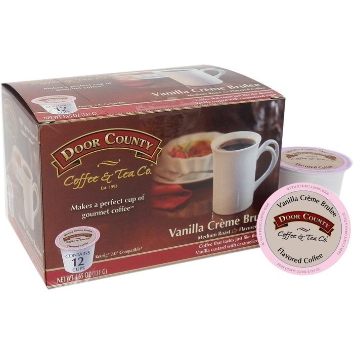 Door County Coffee Single Serve Cups for Keurig Brewers (Candy Cane, 12 Count) N43