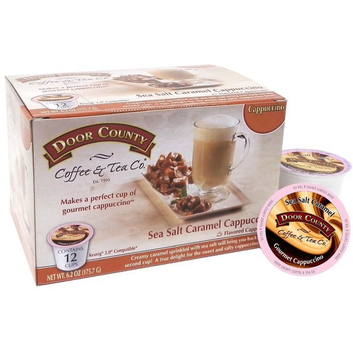 Door County Coffee Single Serve Cups for Keurig Brewers (Candy Cane, 12 Count) N46
