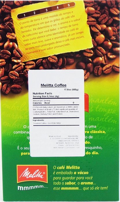 Melitta Traditional Coffee - Caf&eacute; Melitta Tradicional - 500g N5