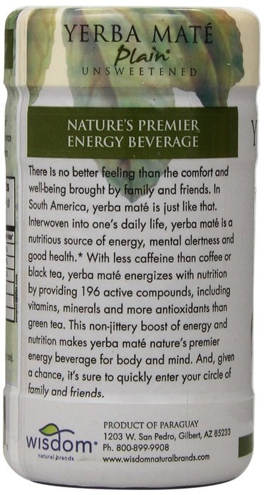 Wisdom of the Ancients Instant Yerba Mate Tea, Unsweetened, 2.82 Ounce N2