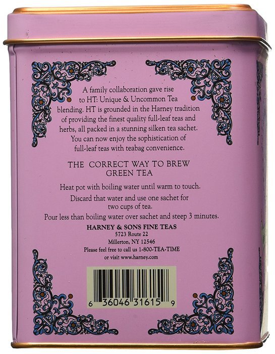 Harney and Sons Fine Teas, Green Tea with Coconut, 20 Sachets (Pack of 3) N4