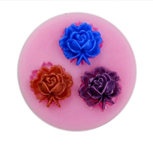 Autek Flower Corsage Fondant Soap SugarCraft Cake Cookie Decorating Silicone Mold #139