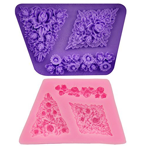 Mr.S Shop Newly exceedingly nice Rose Petals Shape Silicone 3D Fondant Cake Mold Tools Chocolate Tools DIY，Small...