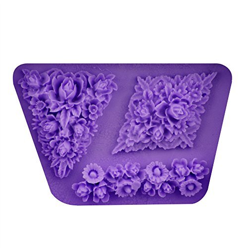 Mr.S Shop Newly exceedingly nice Rose Petals Shape Silicone 3D Fondant Cake Mold Tools Chocolate Tools DIY，Small... N2