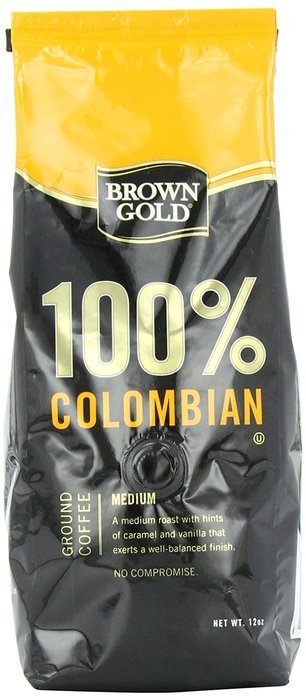 Brown Gold 100% Peruvian Coffee, 12-ounce bag N9