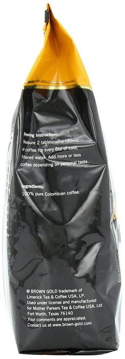 Brown Gold 100% Peruvian Coffee, 12-ounce bag N12