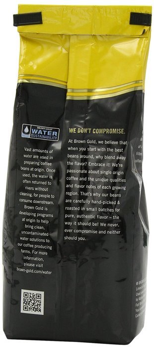Brown Gold 100% Peruvian Coffee, 12-ounce bag N14