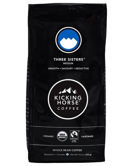 Kicking Horse Coffee, Whole Bean, Three Sisters, 10 Ounce
