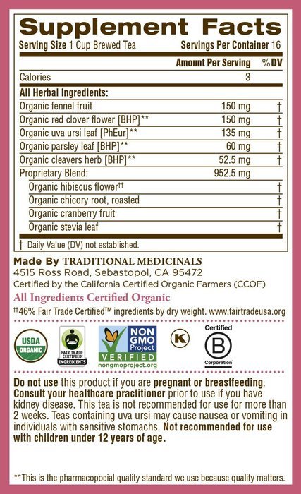 Traditional Medicinals Organic Weightless Cranberry Tea, 16 Tea Bags N5