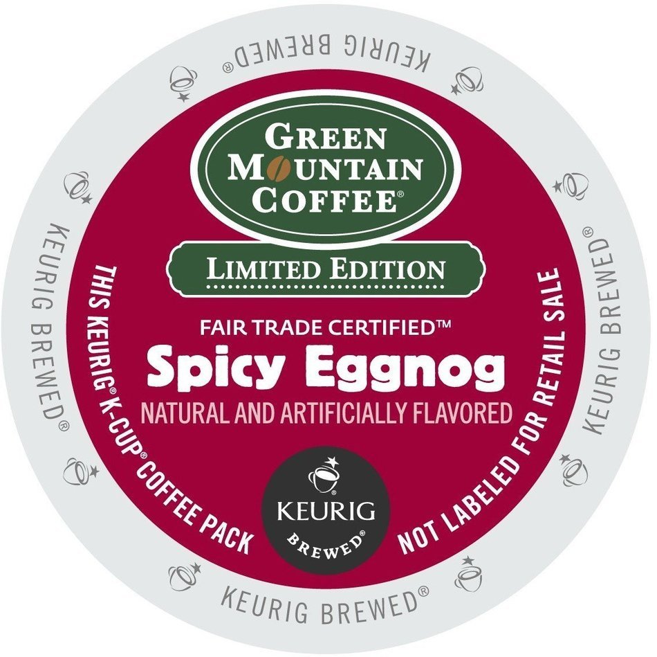 Green Mountain Coffee Spicy Eggnog K-Cups, 0.33oz - 48 Count N2