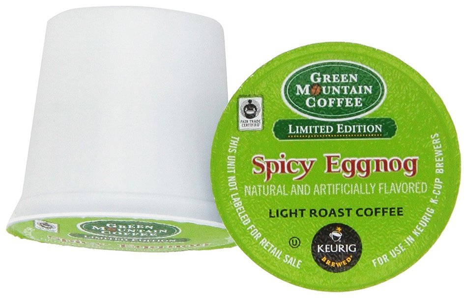 Green Mountain Coffee Spicy Eggnog K-Cups, 0.33oz - 48 Count N3