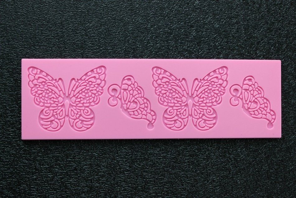 2 Pcs/lot Butterfly Shape Silicone Mold Lace Cake Molds Fondant Tools Forma De Bolo Cake Decorating Tools Silicone...