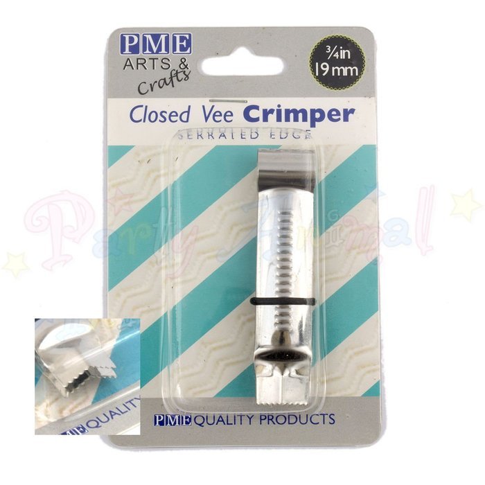 PME Metal Crimpers - Serrated Edge - 19mm - Cake decoration tools (Closed Curve) N4