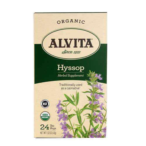 Alvita Organic Hyssop Herbal Tea, 24 Count