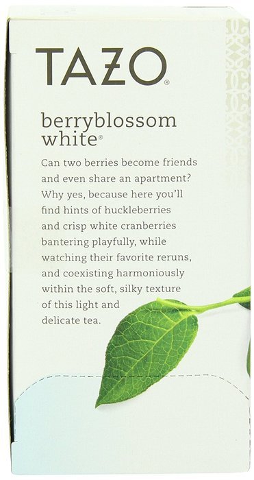 Tazo Berryblossom White Tea, 20-Count Tea Bags (Pack of 6) N4
