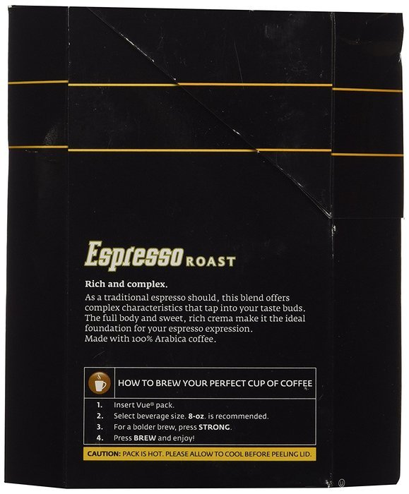 Keurig Vue Pack Tullys Coffee Espresso Roast - 16-pk. N2