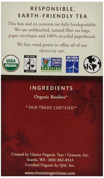 Choice Organic Caffeine Free Chamomile Herbal Tea, 16 Count Box N19