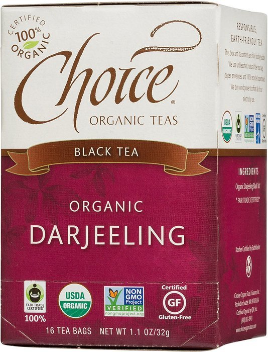 Choice Organic Caffeine Free Chamomile Herbal Tea, 16 Count Box N26