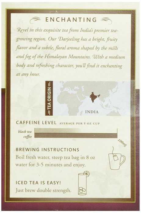 Choice Organic Caffeine Free Chamomile Herbal Tea, 16 Count Box N28