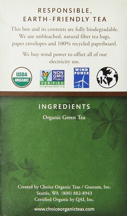 Choice Organic Caffeine Free Chamomile Herbal Tea, 16 Count Box N41