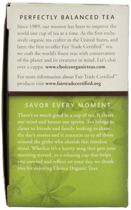 Choice Organic Caffeine Free Chamomile Herbal Tea, 16 Count Box N63