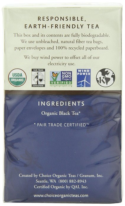 Choice Organic Caffeine Free Chamomile Herbal Tea, 16 Count Box N71