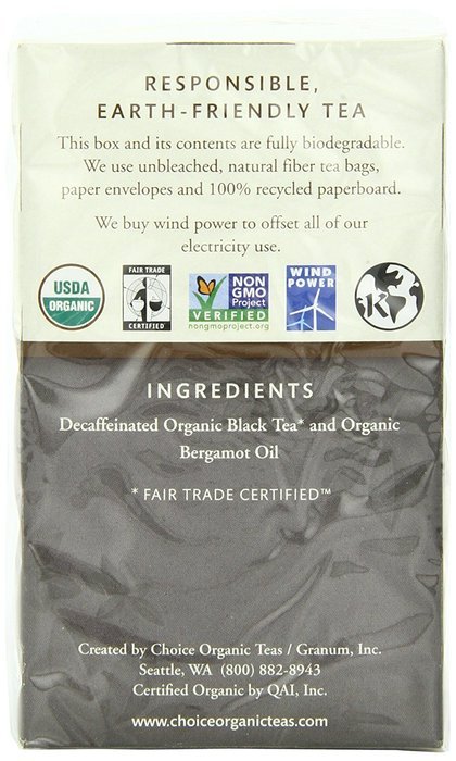 Choice Organic Caffeine Free Chamomile Herbal Tea, 16 Count Box N74
