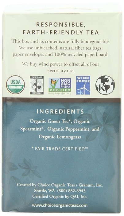 Choice Organic Caffeine Free Chamomile Herbal Tea, 16 Count Box N81