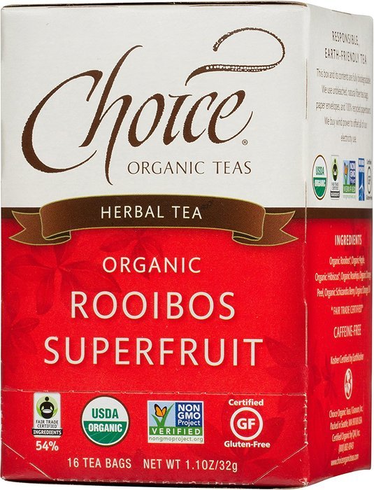 Choice Organic Caffeine Free Chamomile Herbal Tea, 16 Count Box N89