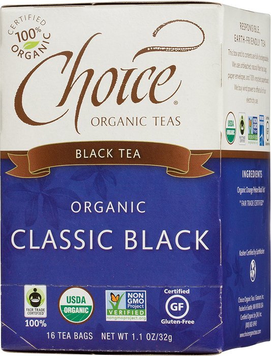 Choice Organic Caffeine Free Chamomile Herbal Tea, 16 Count Box N94