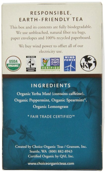 Choice Organic Caffeine Free Chamomile Herbal Tea, 16 Count Box N99