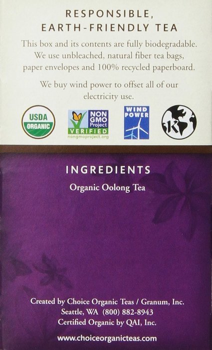 Choice Organic Caffeine Free Chamomile Herbal Tea, 16 Count Box N115