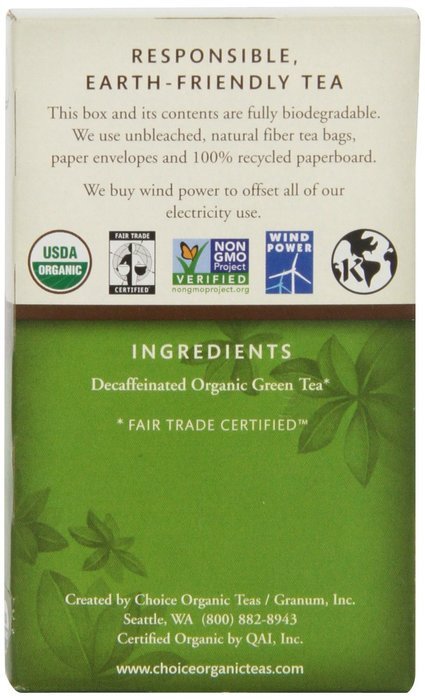 Choice Organic Caffeine Free Chamomile Herbal Tea, 16 Count Box N124