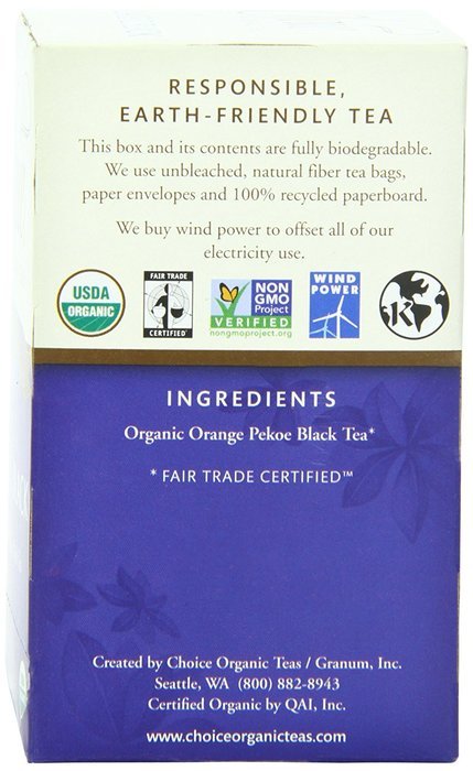 Choice Organic Caffeine Free Chamomile Herbal Tea, 16 Count Box N127