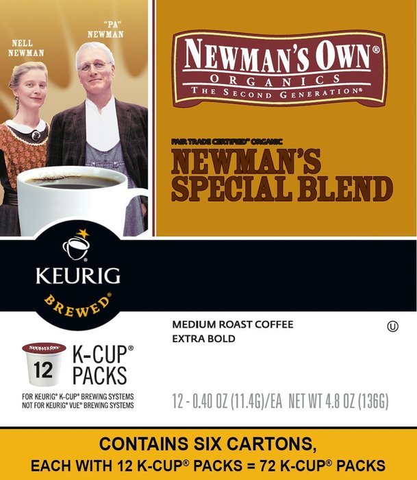 Newman's Own Organics Special Blend, Keurig K-Cups, 72 Count N2