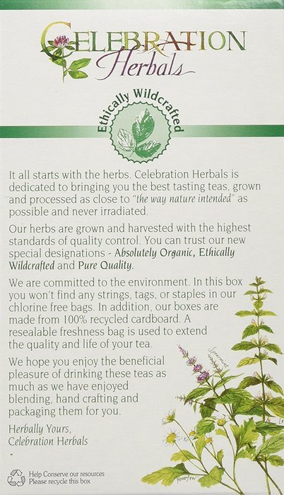 Celebration Herbals Cat's Claw Inner Bark, 24 Herbal Tea Bags N2