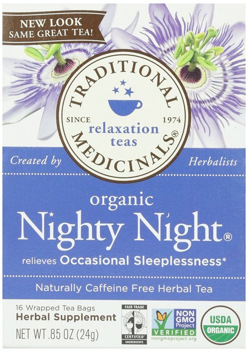 Traditional Medicinals Organic Nighty Night Tea, 16 Tea Bags (Pack of 6)