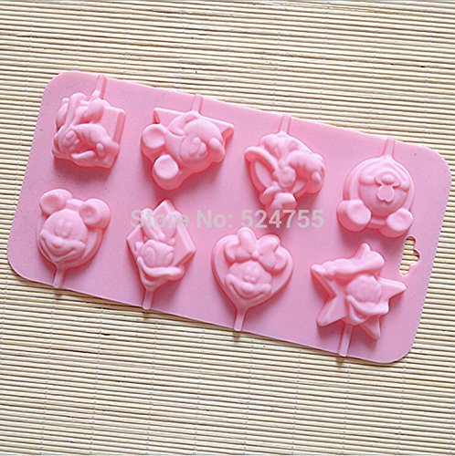 New 8 Holes Mickey Series Silicone Cake Mold Chocolate Ice Jelly Soap Kitchen Cooking Cake Decorating Bakeware...