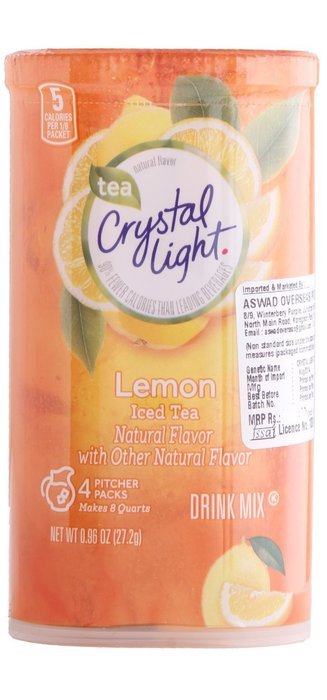 Crystal Light Crystal Light Natural Lemon Ice Tea Drink Mix, Pitcher ...