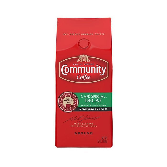 Community Coffee Ground Cafe Special Decaf, 12 Ounce (Pack of 3)