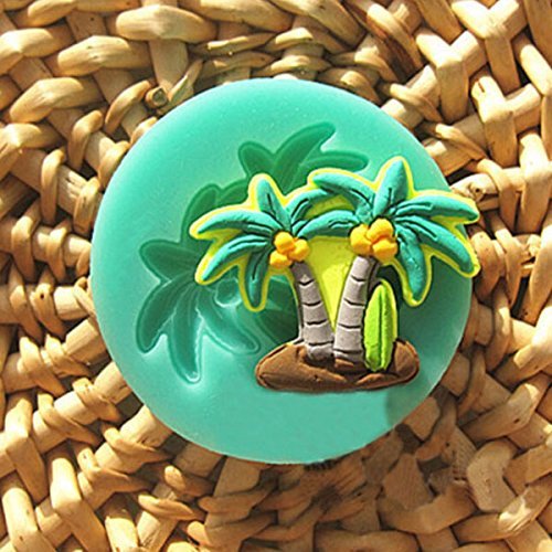 3D Silicone Coconut Palm Cake Mold Fondant Sugar Decoration