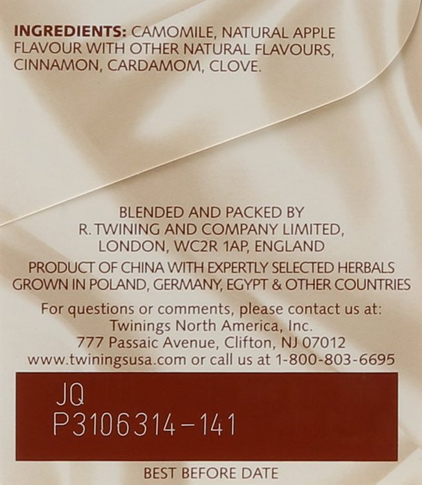 Twinings Herbal Tea, Winter Spice, 20 Count N2