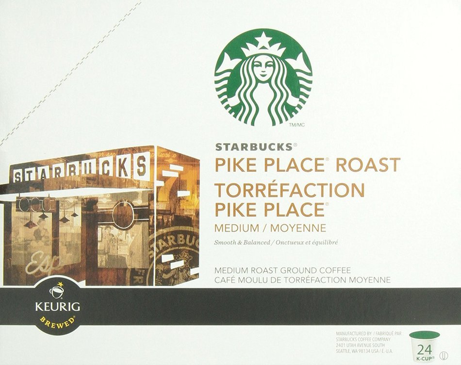 Starbucks Pike Place Torrefaction, K Cups, 96 Count N2