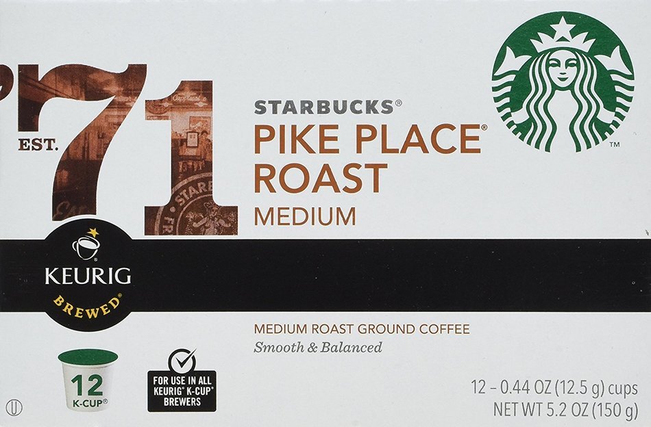 Starbucks Pike Place Torrefaction, K Cups, 96 Count N10