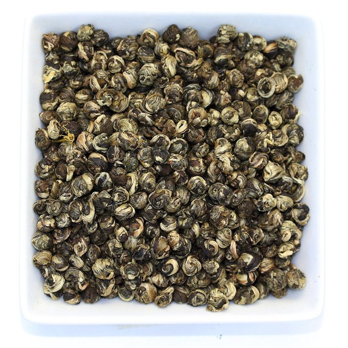 Imperial Jasmine Dragon Pearls Green Tea Loose Leaf - Organic (4oz / 113g)