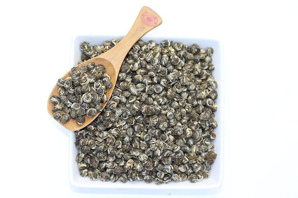 Imperial Jasmine Dragon Pearls Green Tea Loose Leaf - Organic (4oz / 113g) N2