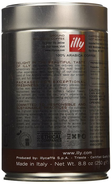 Illy Caffe Coffee Drip Dark Roast 8.8 Oz-Pack of 6 N2