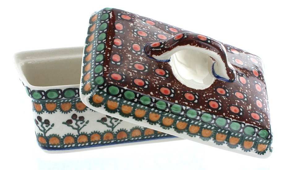 Polish Pottery Golden Pastures Butter Tub