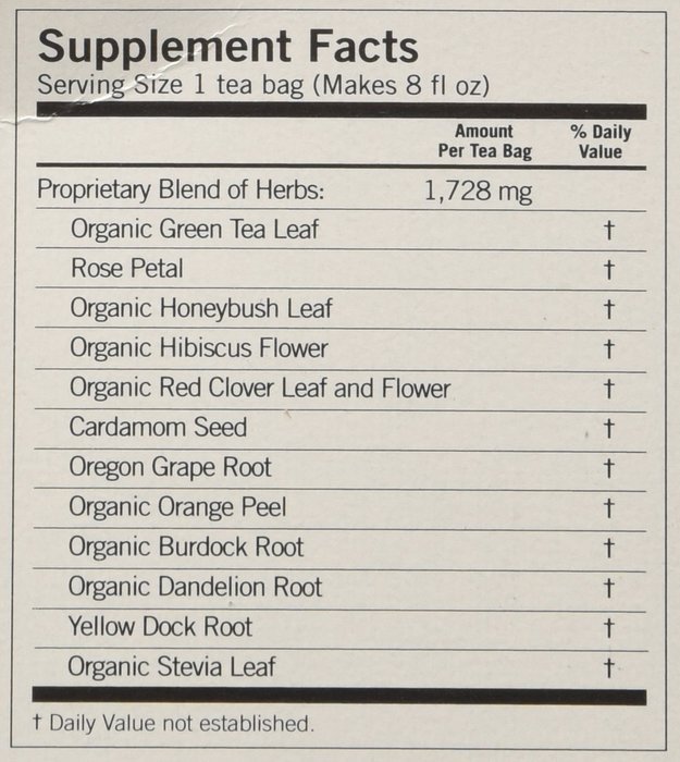 Yogi Skin DeTox Tea, Soothing Rose Hibiscus, 16 Tea Bags (Pack of 6) N9